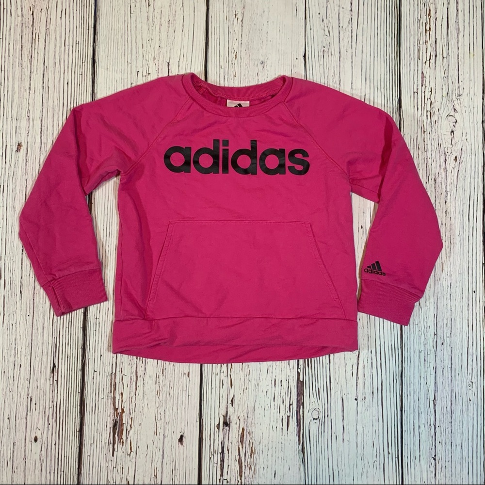 Adidas Logo Hotpink Sweatshirt.
